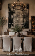 Custom Order Abstract Canvas Black and White series by Nadaleena Mirat Brettmann