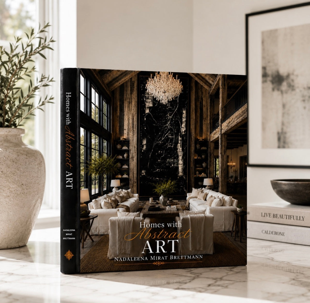 Homes with Abstract Art by Nadaleena Mirat Brettmann