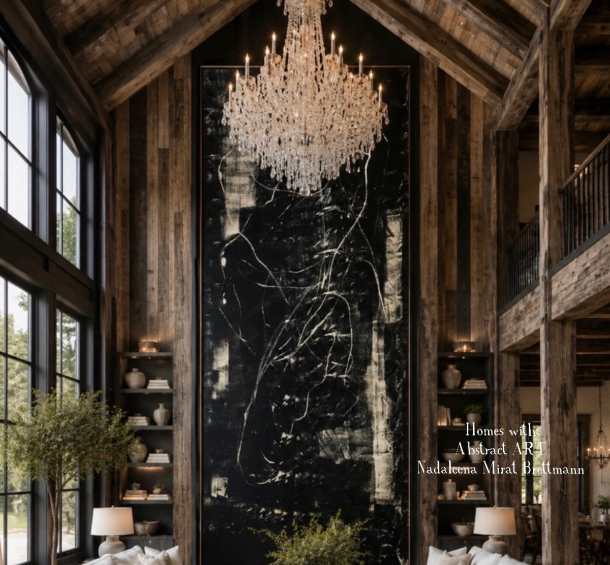 Homes with Abstract Art by Nadaleena Mirat Brettmann
